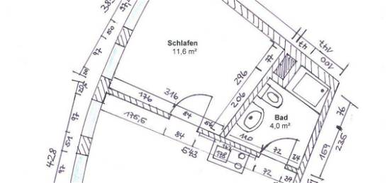Helle 1,5 Zimmerwohnung mit Singelküche in Nürnberg Gleißhammer