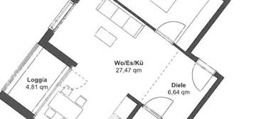 2 Zimmerwohnung  zu vermieten