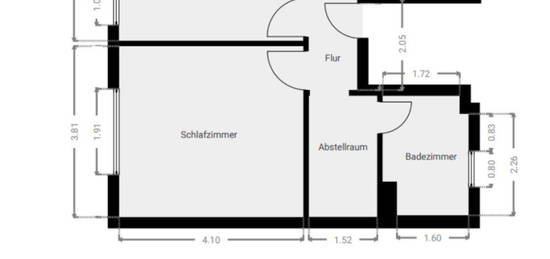 2-Zimmer Wohnung Mainz Weisenau 51qm