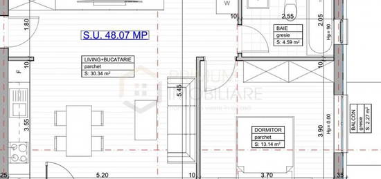 GIROC - 2 Camere - ETAJ 1 - Bloc nou - Loc de parcare inclus