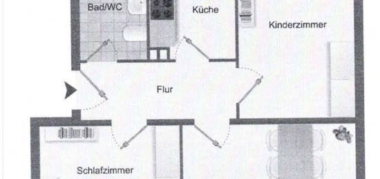 Schöne 3 Zimmerwohnung mit Balkon