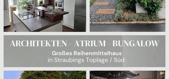 Modernisierter Atrium Bungalow Reihenhaus Straubing Süd Toplage