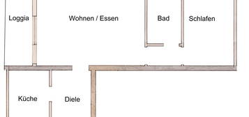 Hübsche kleine Mietwohnung mit Balkon in Wetter-Wengern, Fahrstuhl vorhanden