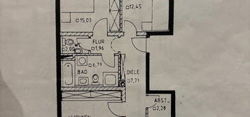 3 Zimmer Wohnung mit Gartenanteil in Mühldorf Nord