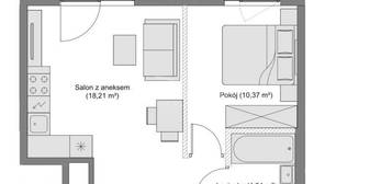 2 pokoje, 42,11 m2, Ryżowa, TARAS