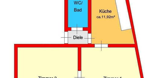 zentrale 2-Zimmer-Altbauwohnung mit Innenhofbalkon zwischen Dietrischsteinplatz und TU