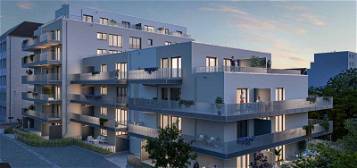 Moderne 2-Zimmer-Neubauwohnung mit Terrasse und Einbauküche ca. 60 m² in Fürth