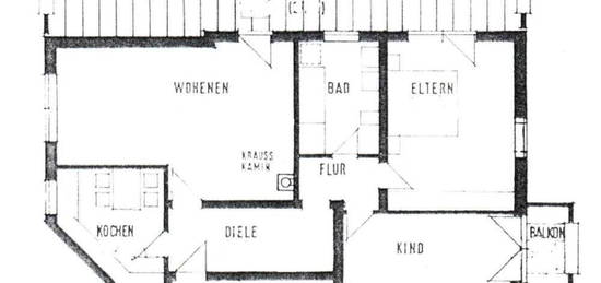 Schöne und modernisierte 3-Raum-Wohnung mit Balkon und Einbauküche in Heidenheim an der Brenz