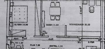 Schöne Erdgeschosswohnung mit Terrasse und Garten in Burgsteinfur