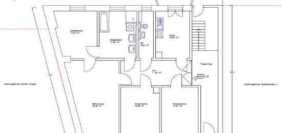4-Raum-Wohnung, Balkon, Altbau
