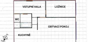 Pronájem bytu 2+kk 50 m², U Krbu, Praha