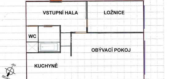 Pronájem bytu 2+kk 50 m², U Krbu, Praha