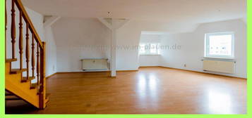 3 Zimmer DG-Maisonette Wohnung in Plauen mit EBK - Laminat - Bad mit Badewanne - Seehausgebiet