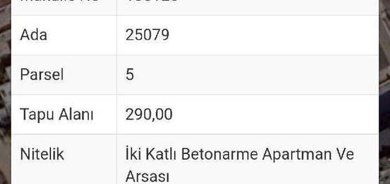 ANTALYA ALTINOVA ORTA MAHALLEDE 290M2 ARSA NDE 2 KATLI KAT RTFAKILI YKSEK 1 NC KAT balkon lu