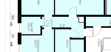 3 – Raumwohnung mit Balkon