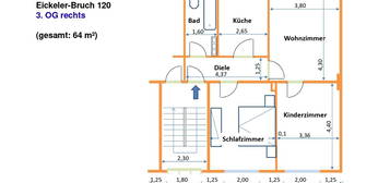 Preiswerte, modernisierte 3,5-Zimmer-Wohnung in Herne