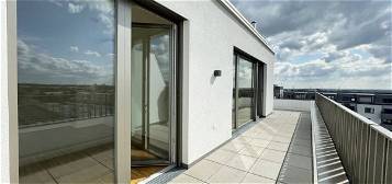 Hochwertige 3-Zimmer-Wohnung im Dachgeschoss mit Ausblick und Klimaanlage > Perfektastraße | Top 109