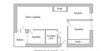 Skierniewice Widok 1 piętro 57m2 na sprzedaż miesz