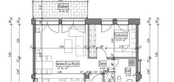 Erstbezug: Schöne 2-Zimmer-Wohnung in zentraler Lage