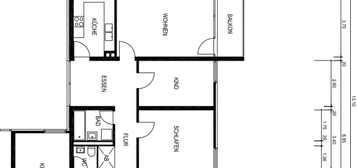 Helle, gemütliche 4. Zi. Wohnung, frisch saniert im grünen Fürstenried West