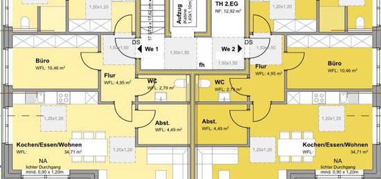 Neubau Mietwohnungen im KfW 40+ Mehrfamilienhaus