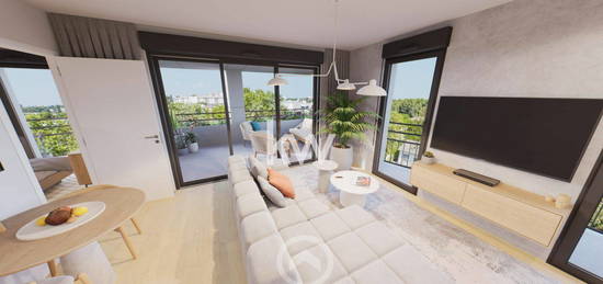 Appartement 3 pièces de 70m2 avec grande terrasse proche centre