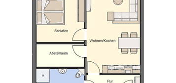 2 Zimmer (59 m²) Neubauwohnung (WBS erforderlich)