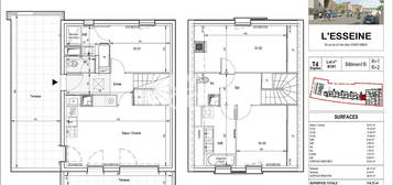 Duplex  à louer, 4 pièces, 3 chambres, 81 m²