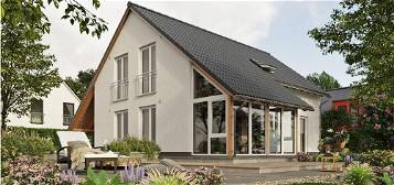 INKLUSIVE Grundstück, Wintergarten & Carport: Energiesparend & gemütlich. Massivhaus in Niestetal