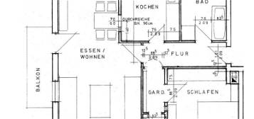 helle 2-zimmer-DG-Wohnung mit Balkon in Bayreuth-Laineck