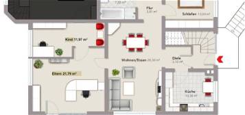 4 Zimmer-Wohnung in Alten-Buseck (Ortskern) mit neuer EBK