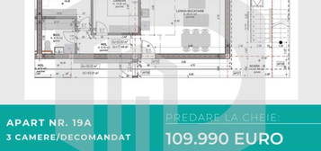 Apartament 3 camere - 64mpu + 110mp Terasa -Decomandat - Doamna Stanca