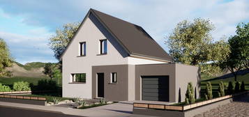 Terrain constructible + maison de 96 m² à Réguisheim