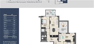 126 m² 4-Z. // Exklusive Dachterrassen Wohnung