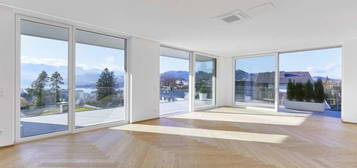 THE PENTHOUSE: Projekt "LIVING FRAMES", 158m² Wohnfläche, schöner Seeblick, Eigengarten (!)