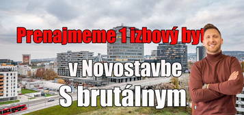 Prenajmeme 1. i.byt v Novostavbe s brutálnym výhľadom , 1 zastávka od centra