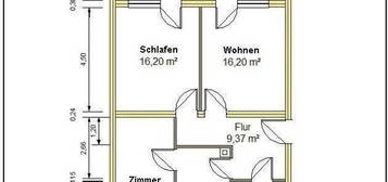 3 Zimmer Wohnung mit großer Süd-Loggia - nur an 2 Erwachsene, ältere Personen zu vermieten.