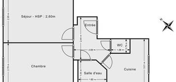 Location meublée 2 pièces 35 m2