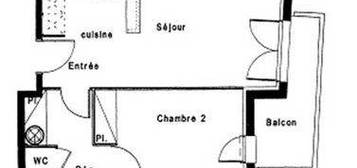 T2 - 45m2 - 1er étage - Balcon -Parking SS - Piscine - 31 300