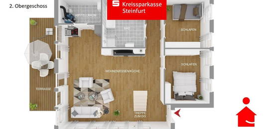 Charmante 74 m² Wohnung mit Dachterrasse - vermieten oder doch selbst einziehen?