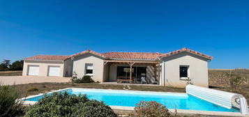 Villa plain-pied 112m² - T5- Piscine - garage 50m² - jardin