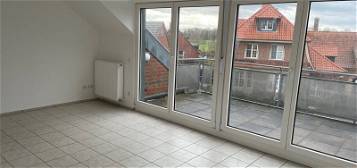 Gepflegte 3-Raum-DG-Wohnung mit Balkon in Warendorf-Milte