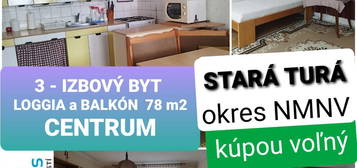 NOVÁ CENA 3 IZBOVÝ BYT s LOGGIOU a BALKÓNOM STARÁ TURÁ-NMNV