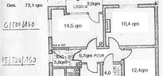 3 Zimmerwohnung 1.OG -Schwabach-Limbach