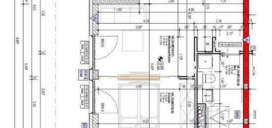 Wohnung mit Einbauküche und balkon