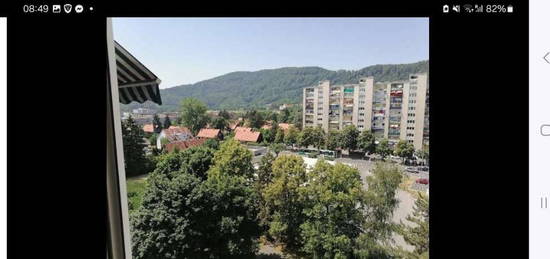 Tolle Aussicht, viel Grün, große Loggia, saniert, 7. Stock, Wetzelsdorf