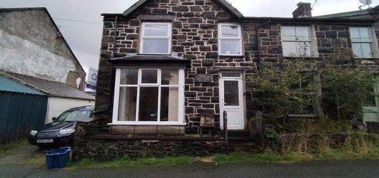 Semi-detached house to rent in Well Street, Llanberis, Caernarfon LL55