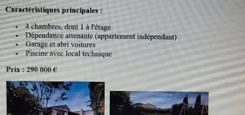 Vends maison avec dépendance