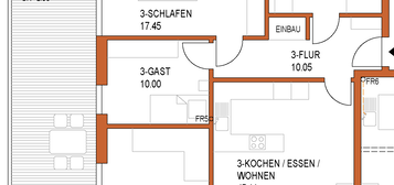 Neubau/Erstbezug als Alternative zum Haus: schöne 3,5-Zimmer-Wohnung (Energieeffizienz Stufe 40/55)