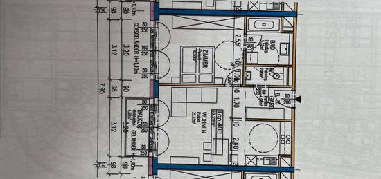 Helle 2-Zimmer-Wohnung in Linz Zentrum mit Einbauküche und Balkon